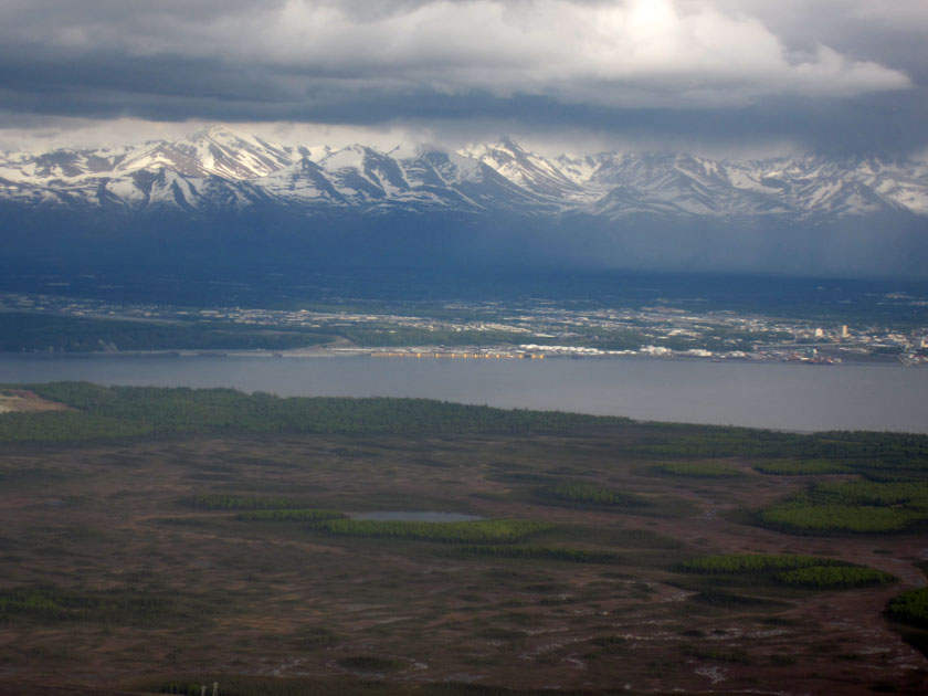 Anchorage ariel shot