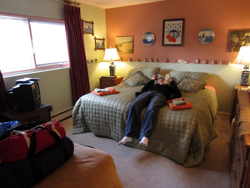 Wes on a bed