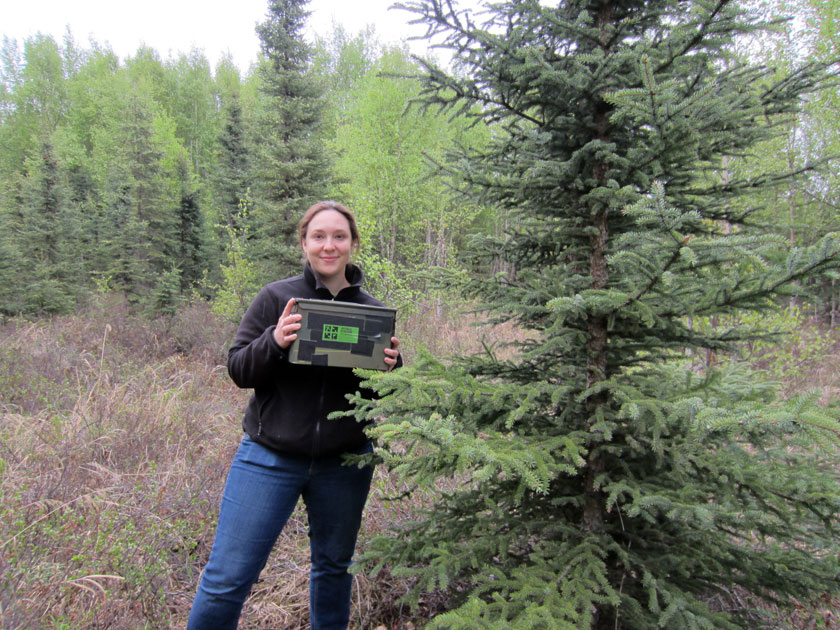 Rachele holding an ammo can