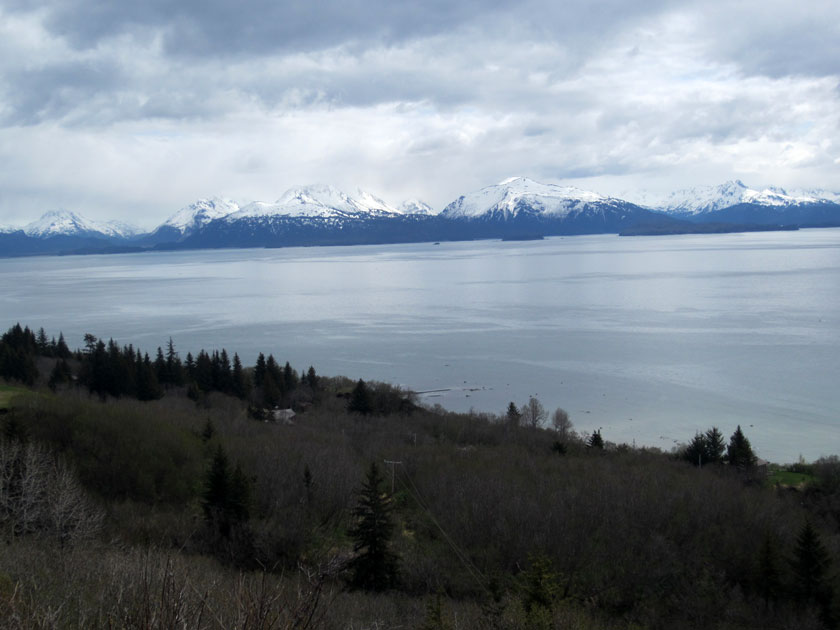mountains across the bay