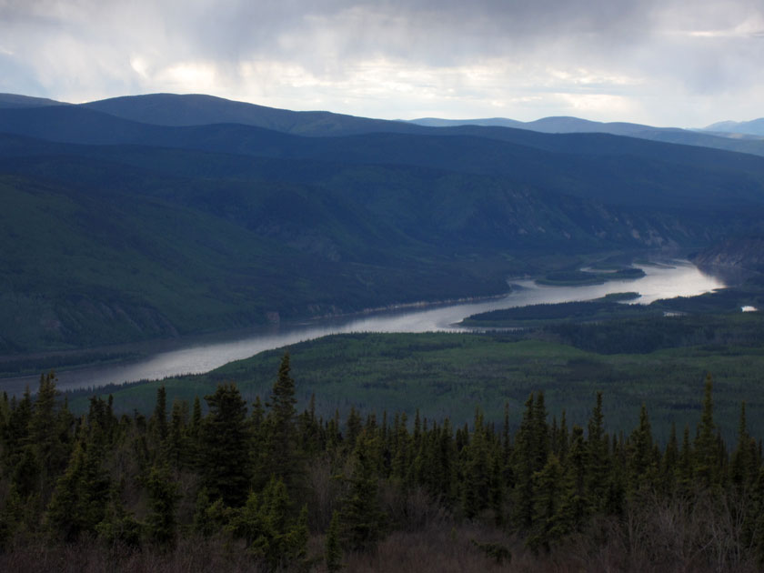 river across a valley