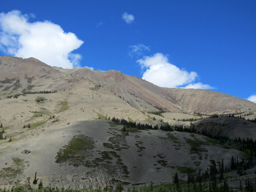 barren mountainside