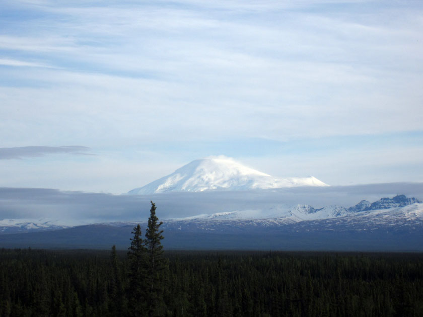 snow covered mountain peak