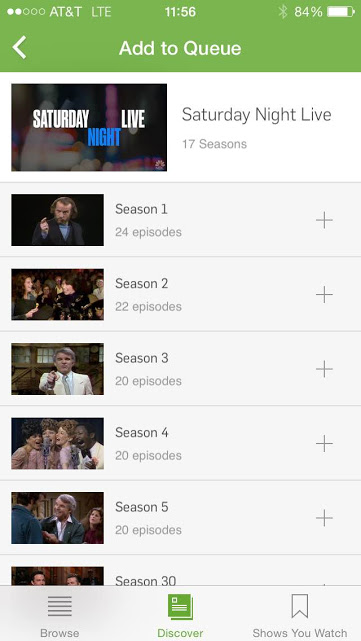 Screenshot if iPhone add episodes